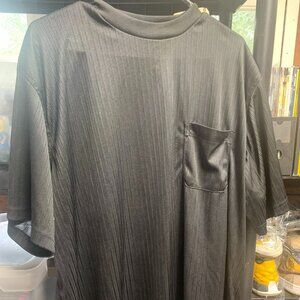 Haband Mens Short Sleeve Shirt: Lightweight: Gray: Style 16K Size XL